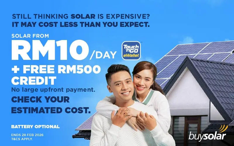 Go Solar from Just RM10/day with Solar ATAP!